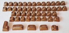 49 Typewriter Plastic Keys Smith-Corona Super Sterling Vintage Parts Crafts