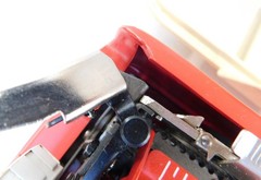 SUPER COOL RED OLIVETTI “BAMBINO” TYPEWRITER, MADE IN BRAZIL (MAYBE), WORKS