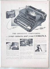 1937 magazine ad for Smith Corona typewriter – used by Commander Gatti, D. Day
