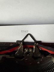 Vtg Corona Black Typewriter Portable Case 1960’s Parts Floating Shift Black