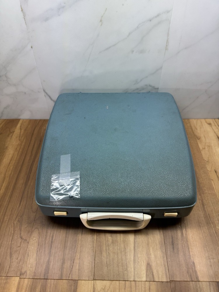 Sears Tutor Portable Manual Typewriter Model 871-1960 Retro Blue Case *For Parts