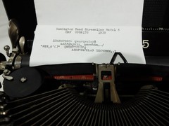 Remington Streamline Art Deco model 5 “Par” Glossy Typewriter Tested Works