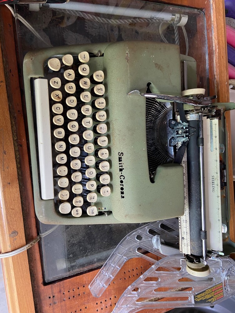 1966 – 1969 Smith-Corona Super Sterling Seafoam Green Portable Typewriter