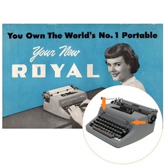 ROYAL QUIET de LUXE TYPEWRITER INSTRUCTION MANUAL Antique Vtg Portable User B