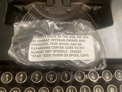 Vintage 1937 Corona Standard Flat-Top Portable Typewriter With Case & New Ribbon