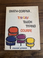 Vintage 1961 Smith Corona Ten-Day Touch Typing Course Book Box Only Manual