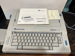 TA Adler Royal Gabriele 100 Electronic Typewriter W Operating Manual Tested!!