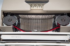 Serviced 1964 Smith-Corona Galaxie (6T) Manual Portable Typewriter with Case