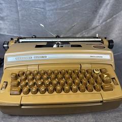 Smith Corona Coronet Super 12 Vintage Electric Typewriter with Case and Manual