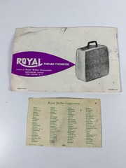 Rare! Original 1957 Vintage PINK Royal Quiet DeLuxe Portable Typewriter w/ Case
