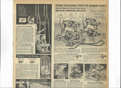 1936 Wards Catalog Ad Page STANDARD UNDERWOOD TYPEWRITER MICKEY MOUSE PARASOL