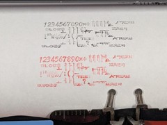 Vtg 1980 Marathon 1000-DLX Korean Hangul Typewriter Four Set Layout REFURBISHED