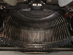 Olympia Manual Typewriter West Germany Vintage Wooden Case For Repair Display