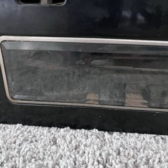 1930’s Black Royal Typewriter Glass Beveled Windows Writers Aesthetic Display
