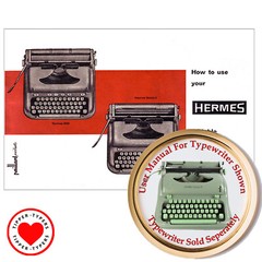 Hermes Media 3 Typewriter User Instruction Owner’s Manual 1962-66 Curvy Models