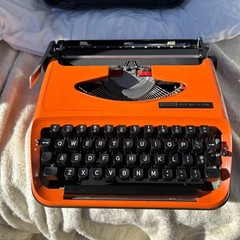 Brother Young Elite Typewriter Retro Vintage Antique Orange Alphabetic Array JP