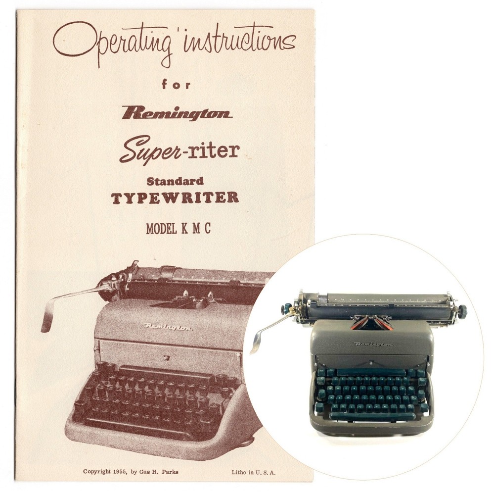 ORIGINAL Remington Super Riter & KMC Typewriter Instruction Manual User Vtg