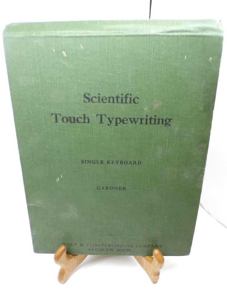 Scientific Touch Typewriting Single Keyboard Gardner HC 1914