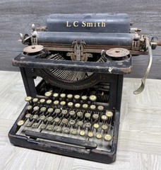 AS IS NON WORKING LC Smith & Corona Model 8 /12 Inch Typewriter Antique Metal