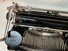 Vintage 1936 Underwood Universal Portable Typewriter Black w/ Case works