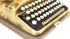 Rare! BIJOU Typewriter Gold Color 1934 Schreibmaschine Machine a Ecrire