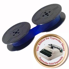 BLUE Ink Typewriter Ribbon for a Smith Corona Clipper Auto Reverse Eyelets