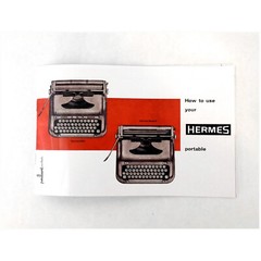 Hermes Media 3 Typewriter User Instruction Owner’s Manual 1962-66 Curvy Models