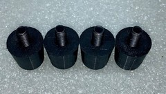 Underwood Model 3, 4, or 5 Typewriter Pillar-Type Feet X 4
