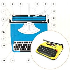 Privileg 300T Typewriter Instruction Manual User Reproduction Vtg Brother 300 T