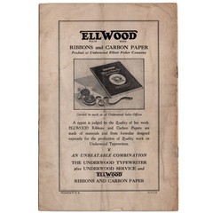 ORIGINAL Underwood No 6 Typewriter Instruction Manual Standard Vtg User 11 12 O