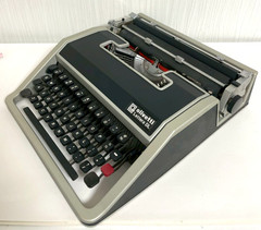 Olivetti Lettera DL Portable Typewriter Vintage With Case AS-IS