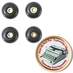 Hermes 2000 Typewriter Rubber Feet Replacement Set of 4 New Feet For Green 2000