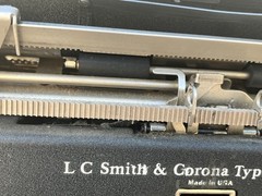 Rare black vtg ​1947 Smith Corona Sterling Typewriter Floating Shift Case Tested