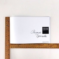 IBM Personal Writer Typewriter Manual Guide Book User Owner’s Edition Booklet