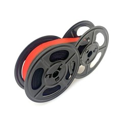 Black / Red Ribbon on METAL SPOOLS for Olivetti Typewriter Portable Valentine