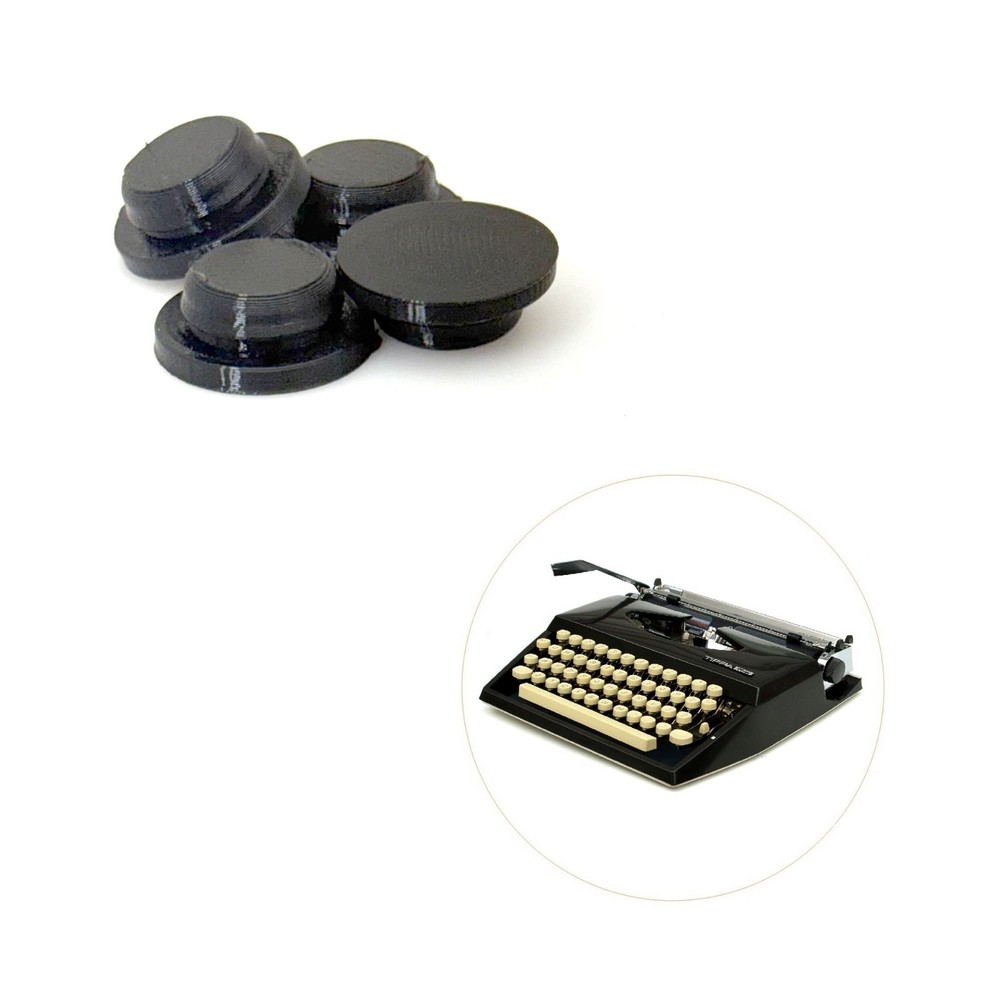 x4 New Rubber Feet for Adler Tippa S Typewriter Portable