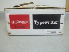 Signature Junior Typewriter with original box Vintage 1966 manual typewriter