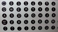 Key inlay replica for antique Underwood typewriter (Black Key Version)