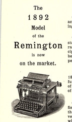 c1890 REMINGTON TYPEWRITER WYCKOFF SEAMANS & BENEDICT VINTAGE ADVERTISEMENT Z954