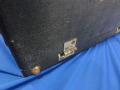 VINTAGE 1940 UNDERWOOD DELUXE LEADER PORTABLE TYPEWRITER, CASE, USER MANUAL