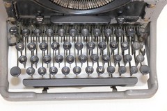 Rare Gray Underwood Standard Typewriter ~1938 Office Classic Serial 4888686-11