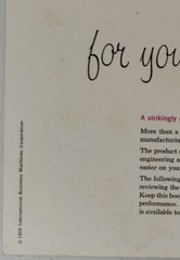 1959 IBM EXECUTIVE ELECTRIC TYPEWRITER ORIGINAL COMPLETE INSTRUCTION MANUAL