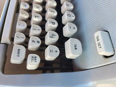 Royal FP Standard Typewriter Made 1959 Gray with cream keys RARE