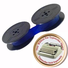 BLUE Ink Typewriter Ribbon for a Smith Corona Clipper Auto Reverse Eyelets