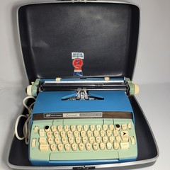 Smith Corona Coronet Automatic 12, Electric Typewriter, Blue with Carrying Case