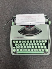 REFURBISHED 1965 Hermes ROCKET MINT- PICA type, NEW platen NEW PAINT