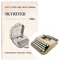 Smith Corona Skyriter Typewriter Instruction Manual Repro User Vtg (a)