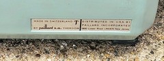Vtg 1966 Hermes 9 Typewriter Seafoam Green Lg Platen Rare Wide-Carriage + Cover