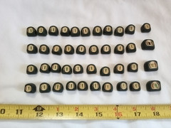 1950’s Royal Typewriter green plastic keys, 41 in all. steampunk, arts & crafts.
