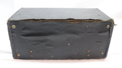 1927 Underwood 4 Bank Portable Typewriter Green Marble Case Types Needs Service